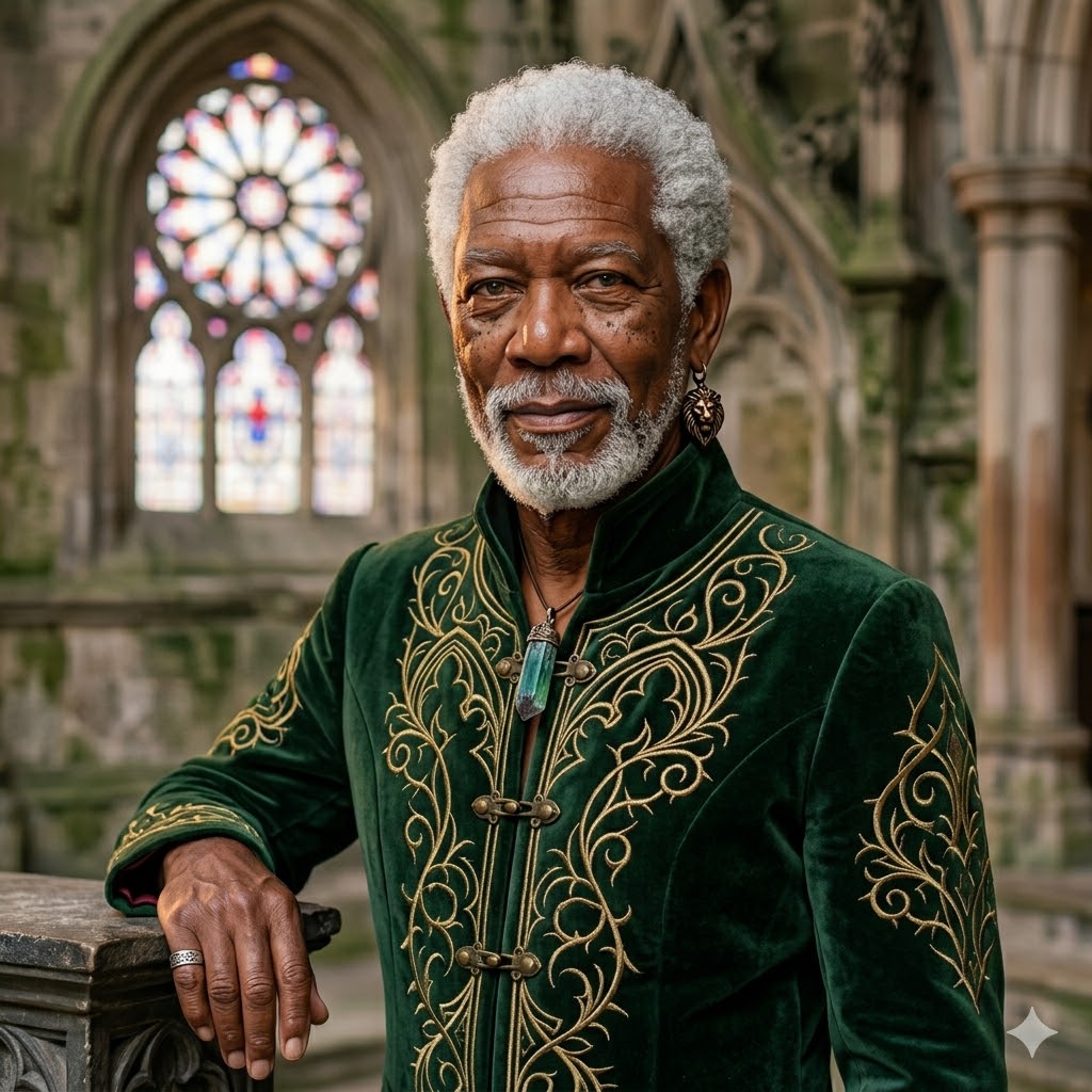 Imagem de homem velho de cabelo branco, sorrindo